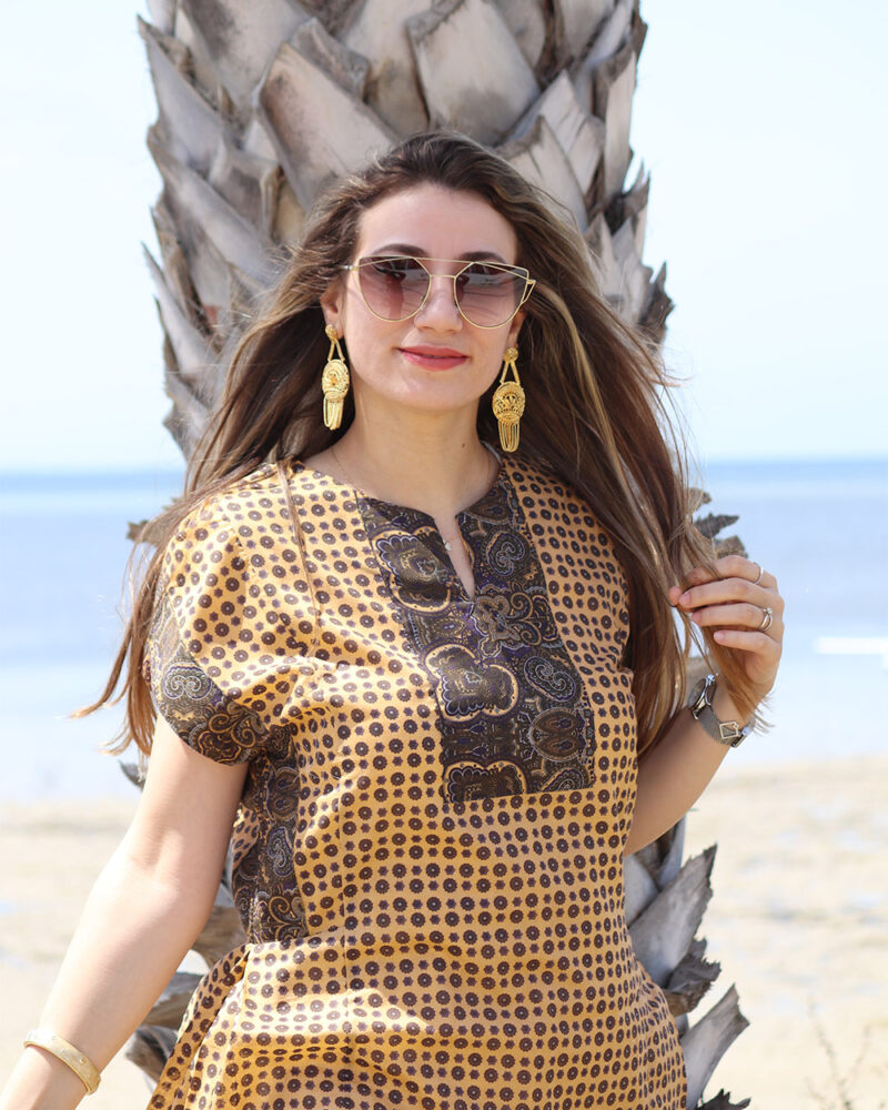 Robe jeba tissu indian