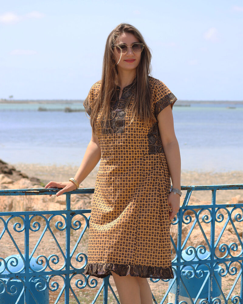 Robe jeba tissu indian