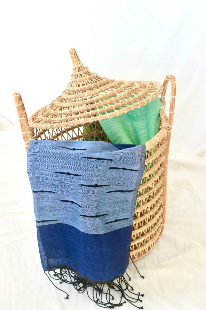 Panier a linge avec couvercle