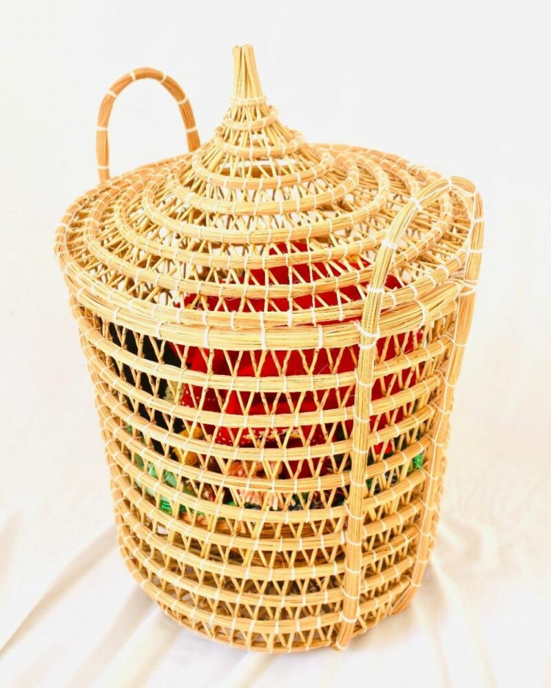 Panier a linge avec couvercle