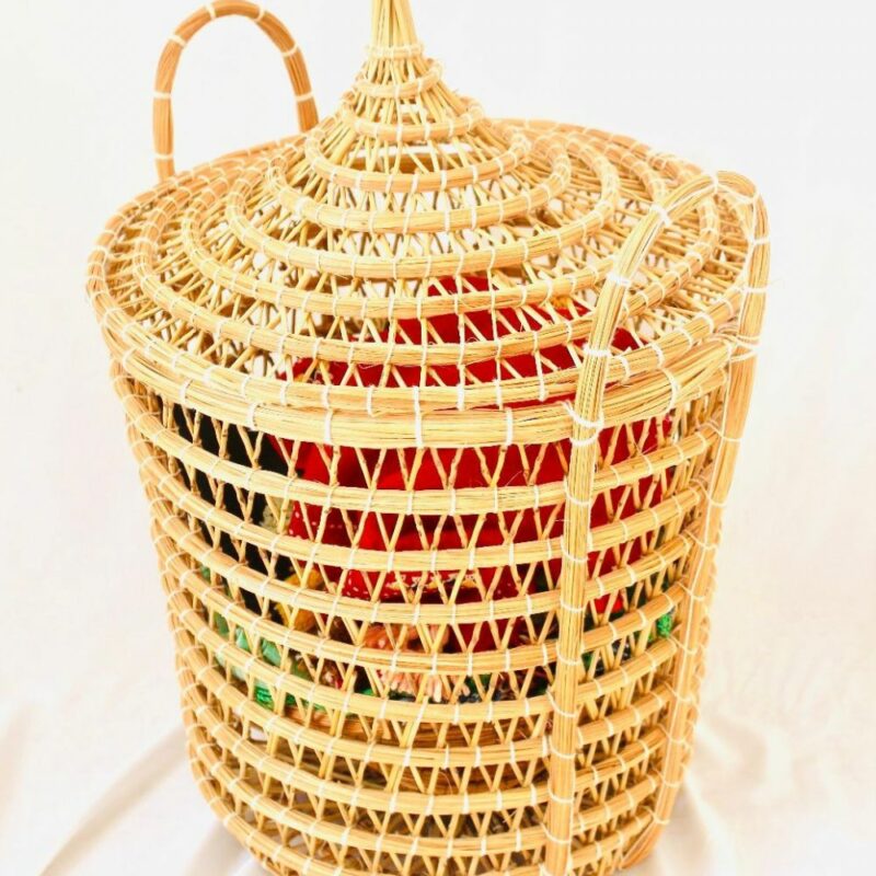 Panier a linge avec couvercle