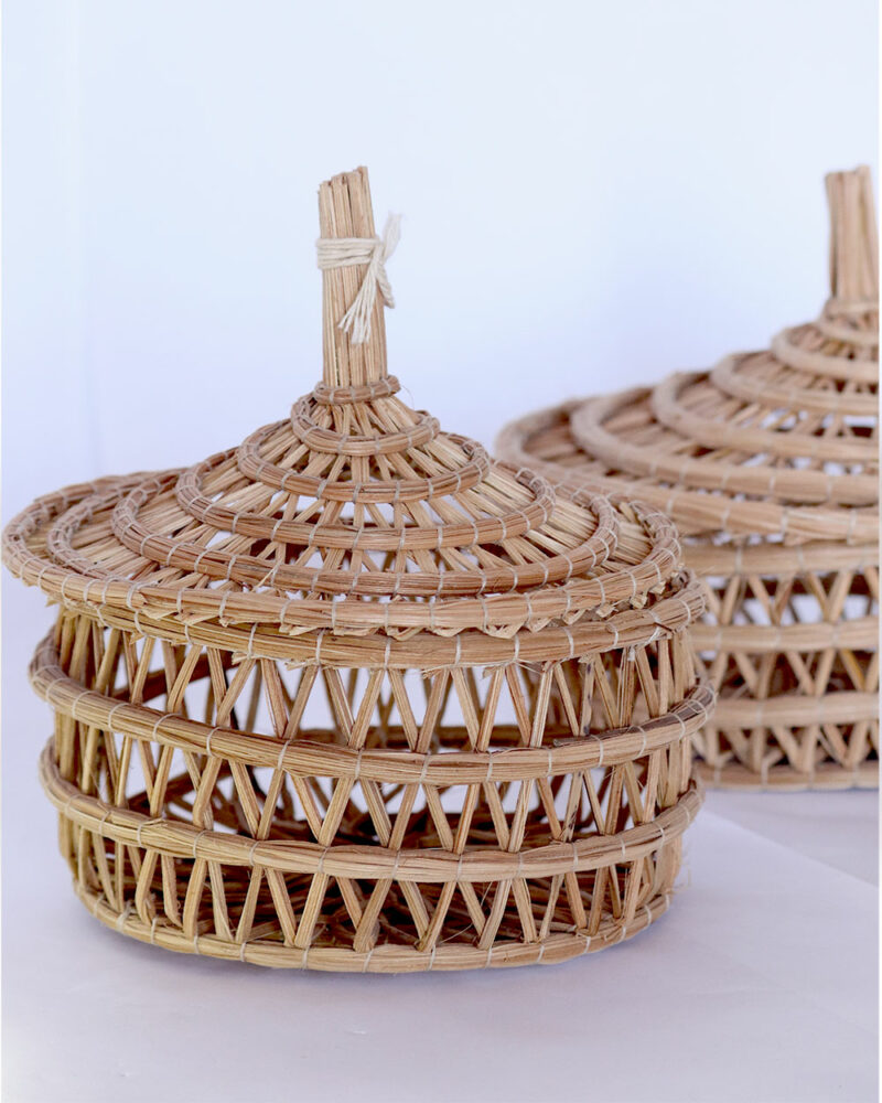 Panier avec couvercle